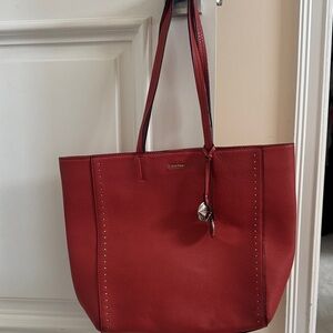 Calvin Klein Red Tote Bag